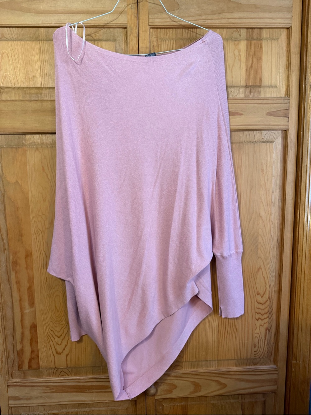 Suzy Shier Soft Pink Asymmetrical Knit Skirt
